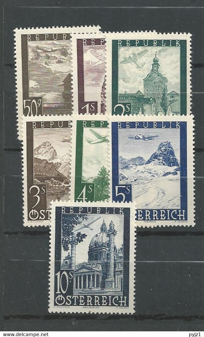 1947 MNH österreich, Mi 822-26 Postfris** - Ungebraucht