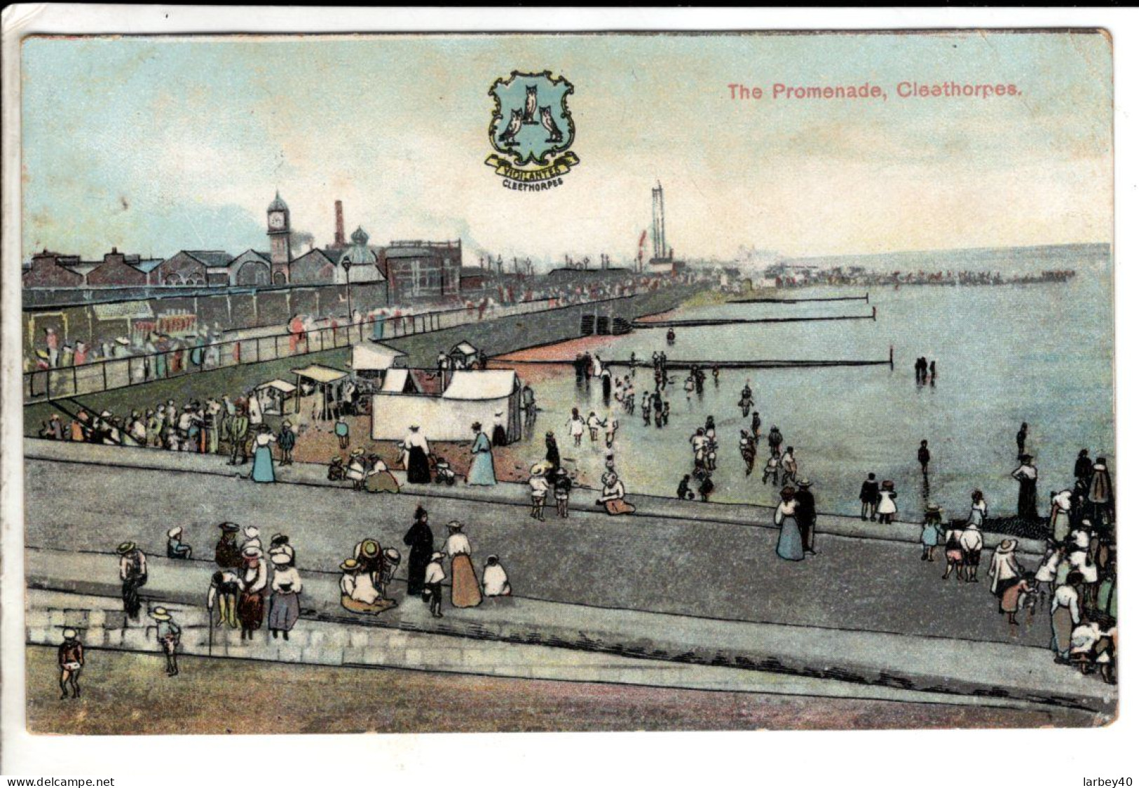 CLEETHORPES The Promenade 1905 -  Angleterre - Cartes Postales Ancienne - Autres & Non Classés