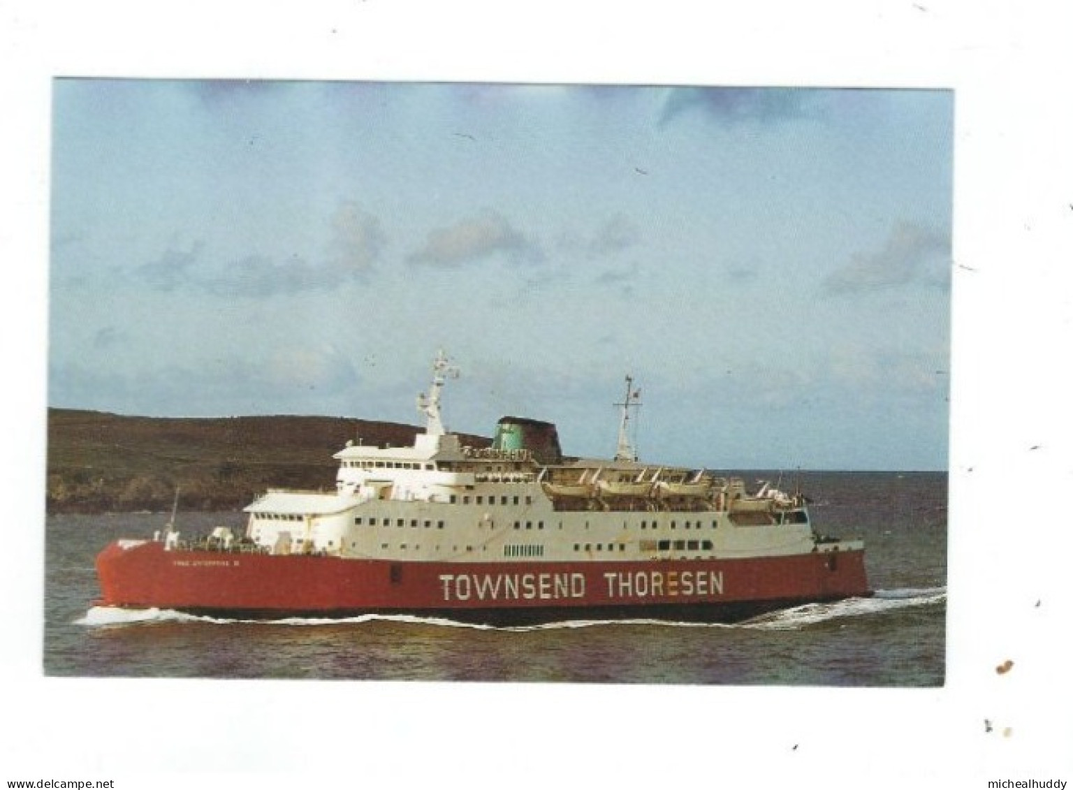 POSTCARD   SHIPPING  FERRY   TOWNSENRD THORSEN  LINE  FREE ENTERPRISE 1V PUBL BY RAMSEY POSTCARDS - Hausboote