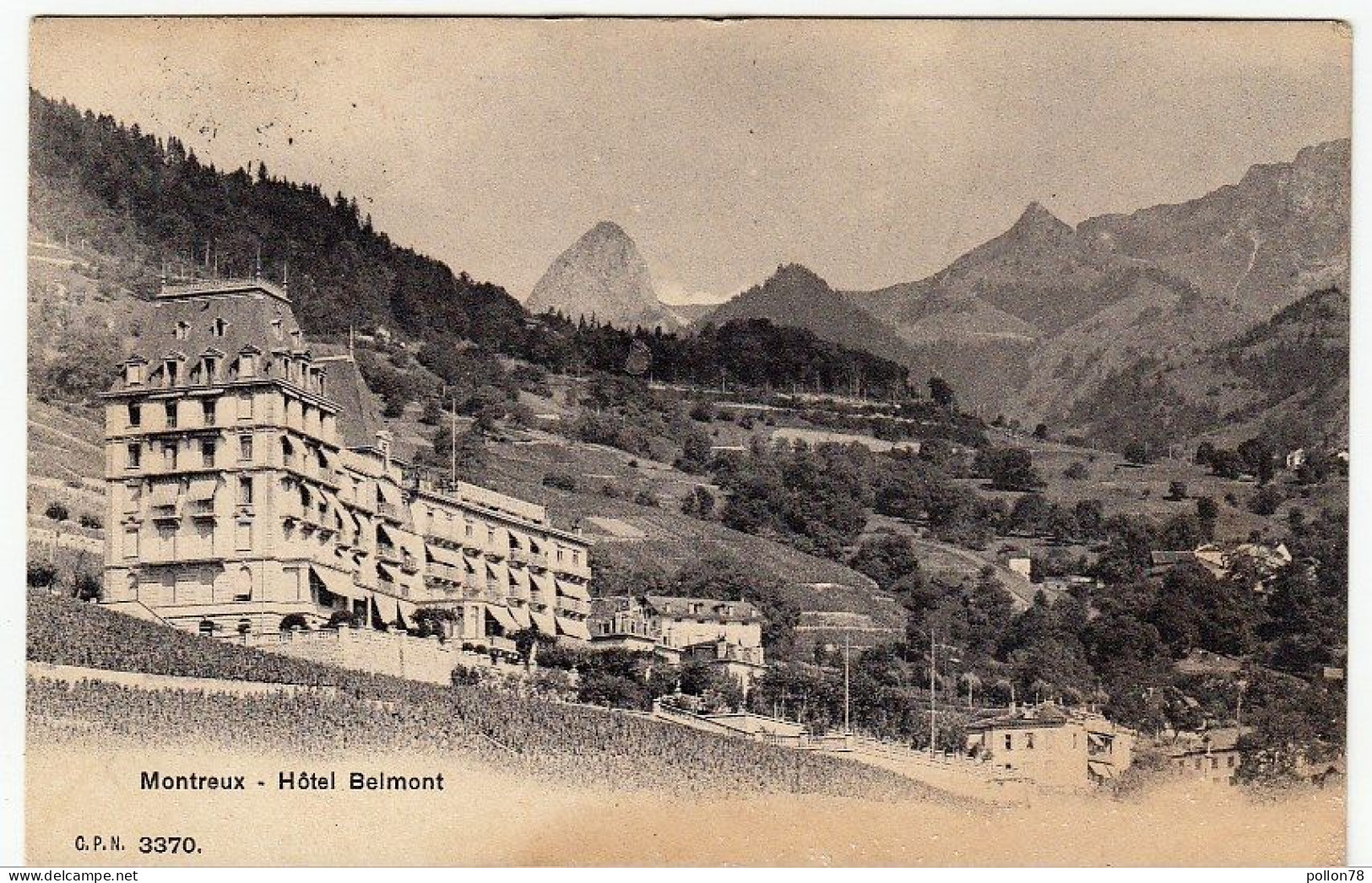 MONTREUX - HOTEL BELMONT - 1905 - VAUD - Vedi Retro - Formato Piccolo - Montreux