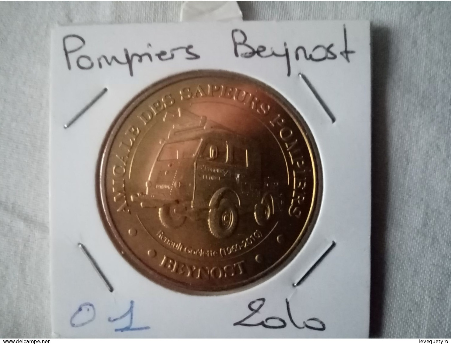 Médaille Touristique Monnaie De Paris 01 Beynost Pompiers 2010 - 2010