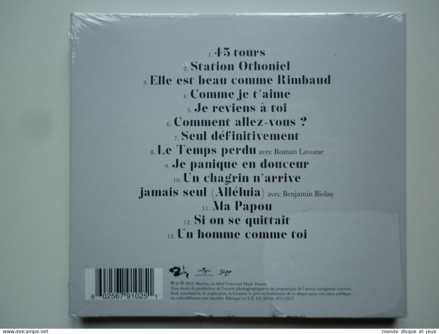 Marc Lavoine Cd Album Digipack Je Reviens À Toi - Autres - Musique Française