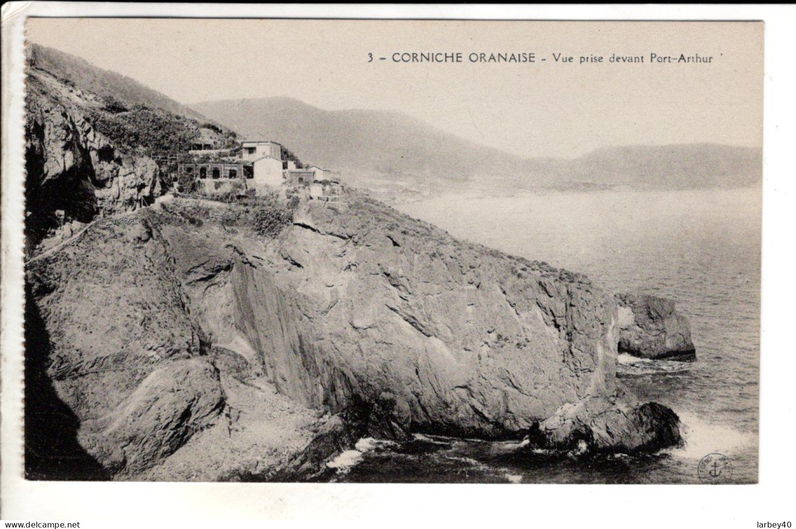 ALGERIE - CORNICHE ORANAISE - VUE PRISE DEVANT PORT ARTHUR - Cartes Postales Ancienne - Oran