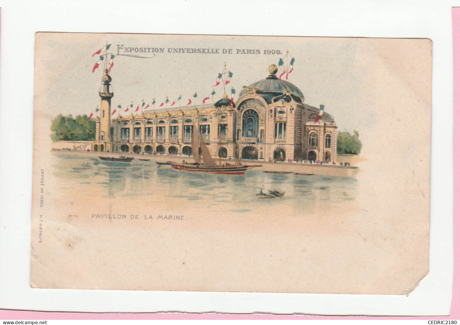 EXPOSITION UNIVERSELLE DE PARIS 1900 PAVILLON DE LA MARINE - Expositions