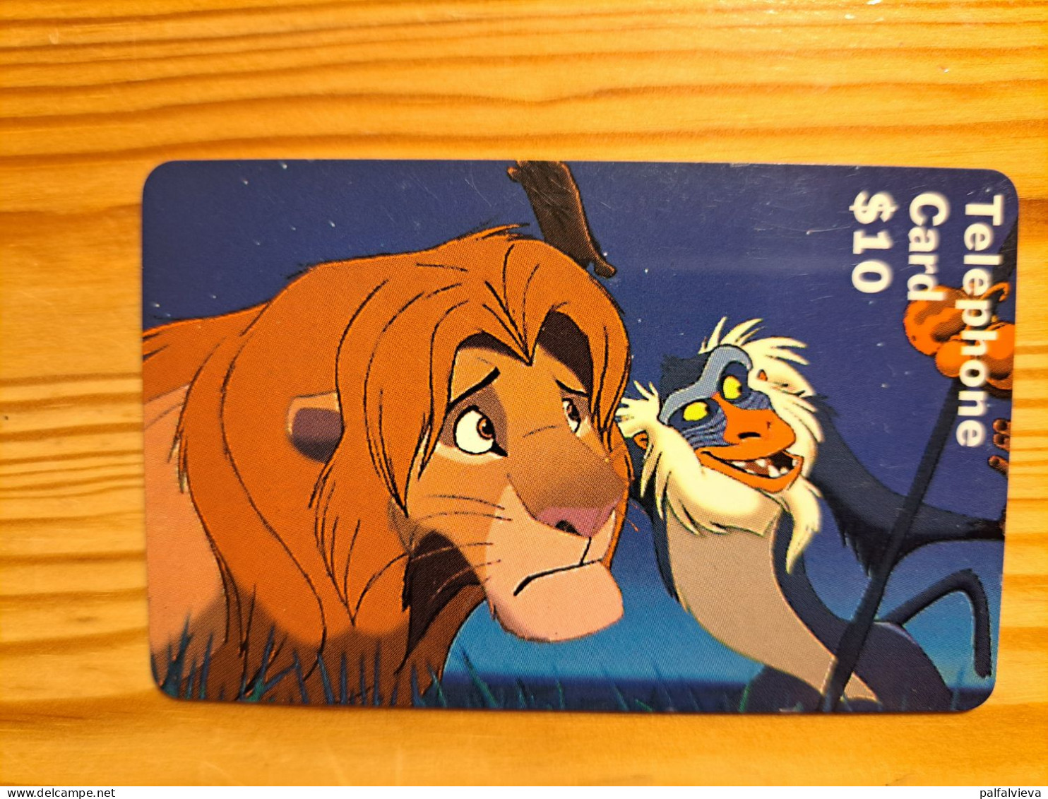 Prepaid Phonecard USA - Walt Disney, The Lion King - Autres & Non Classés