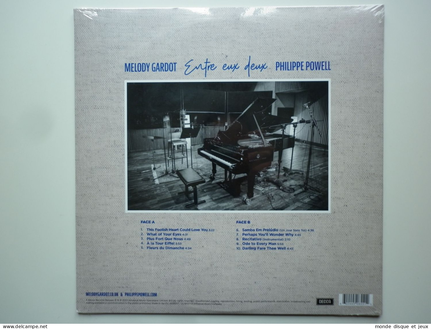 Melody Gardot, Philippe Powell Album 33Tours Vinyle Entre Eux Deux - Otros - Canción Francesa