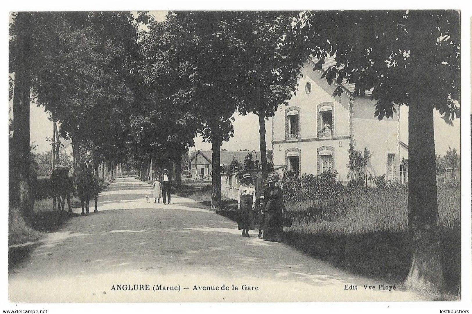 CPA 51 ANGLURE Avenue De La Gare - Anglure