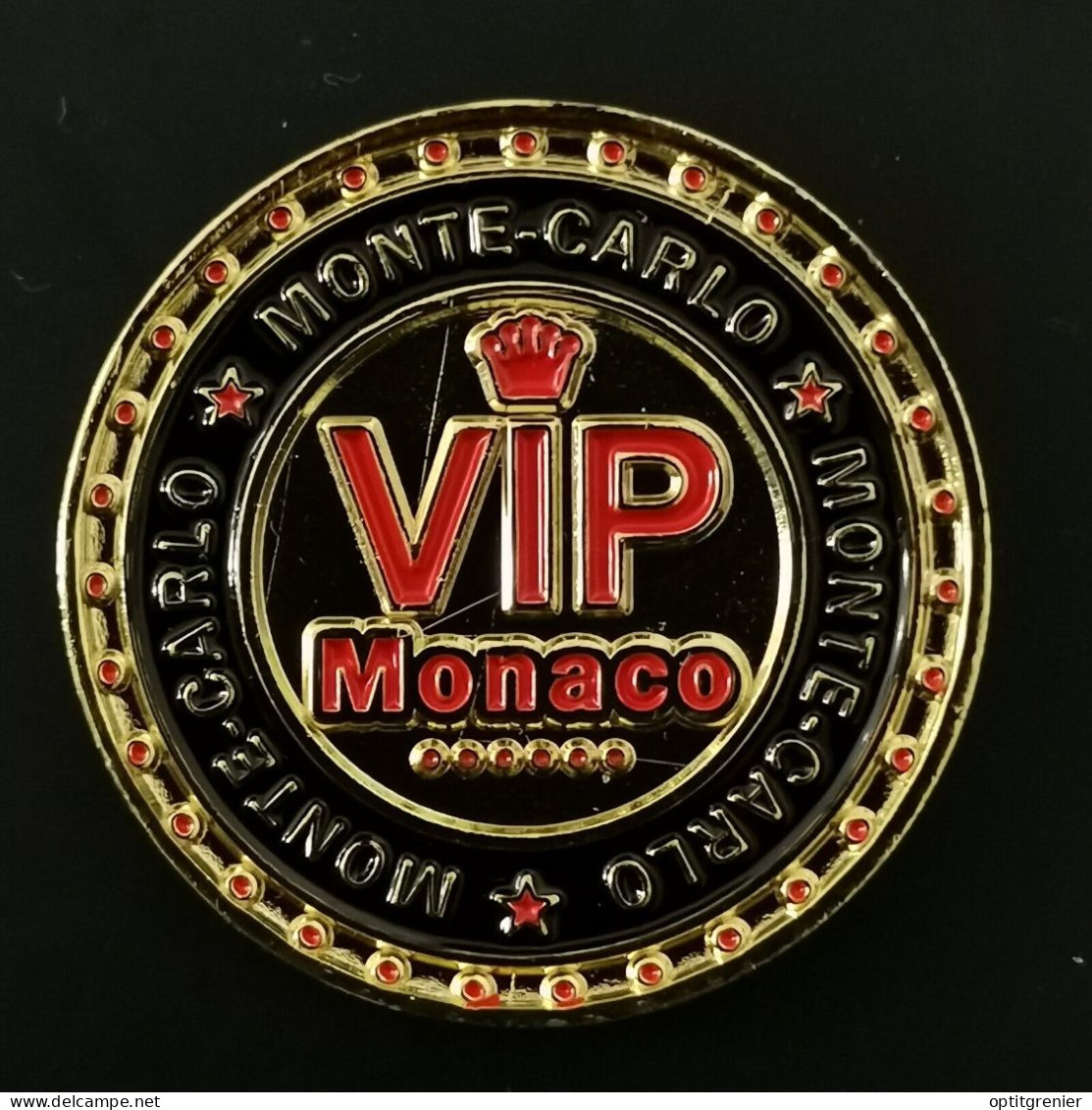 JETON TOURISTIQUE 32 Mm VIP MONACO MONTE CARLO F1 FORMULE 1 / TOKEN - Andere & Zonder Classificatie
