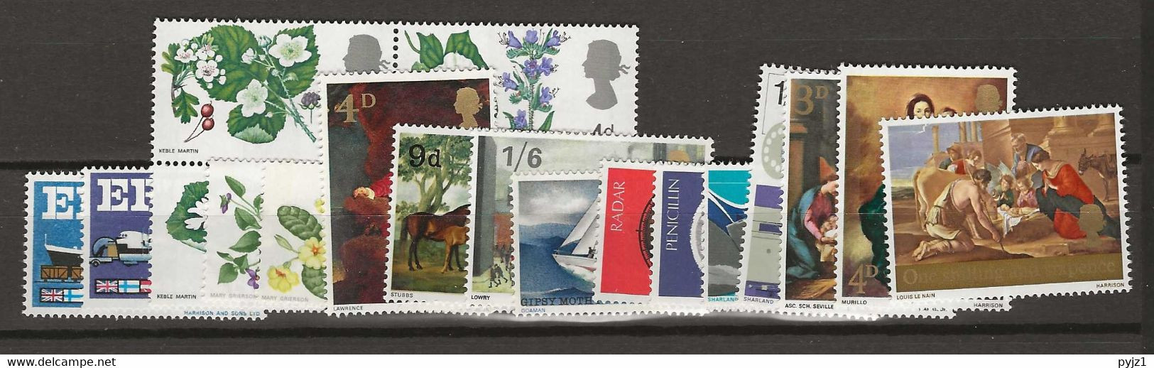 1967 MNH GB, UK, Engeland, Year Collection Commemoratives, Postfris - Ongebruikt