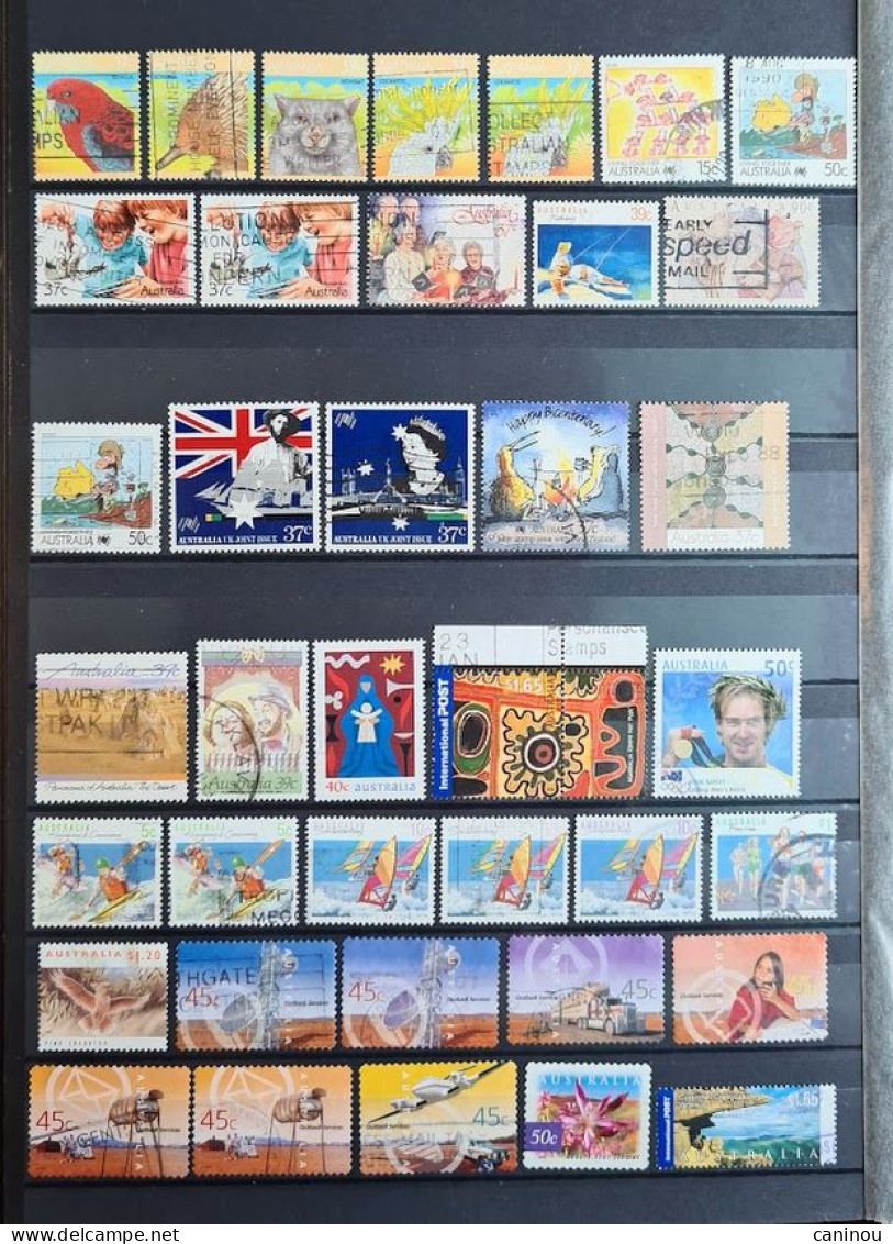 AUSTRALIE COLLECTION LOT ENVIRON 3300 TIMBRES NEUFS ET OBLITERES