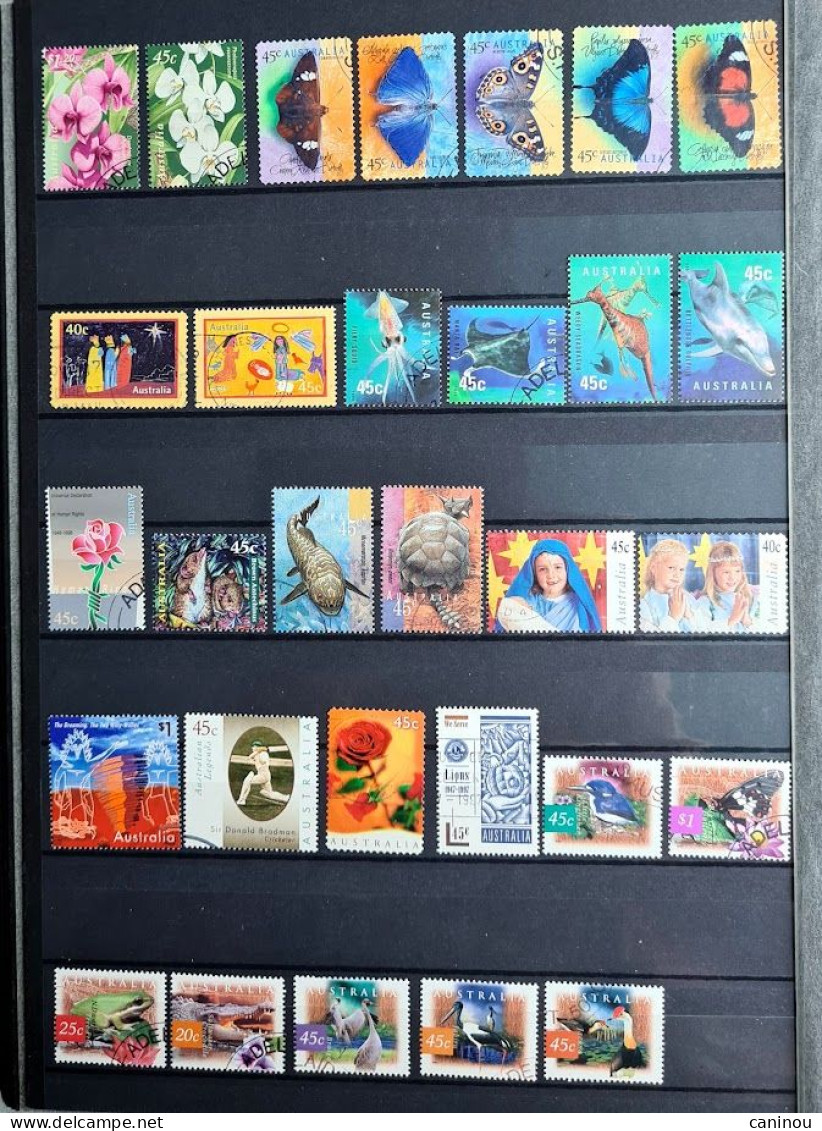 AUSTRALIE COLLECTION LOT ENVIRON 3300 TIMBRES NEUFS ET OBLITERES