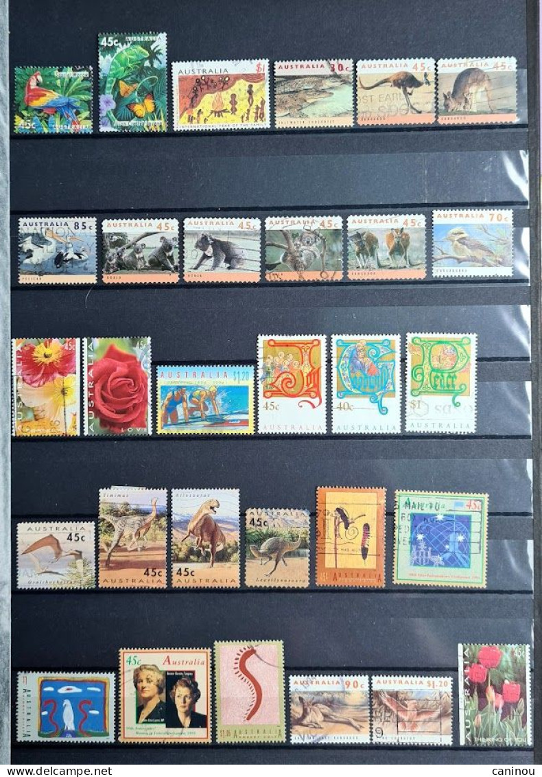 AUSTRALIE COLLECTION LOT ENVIRON 3300 TIMBRES NEUFS ET OBLITERES