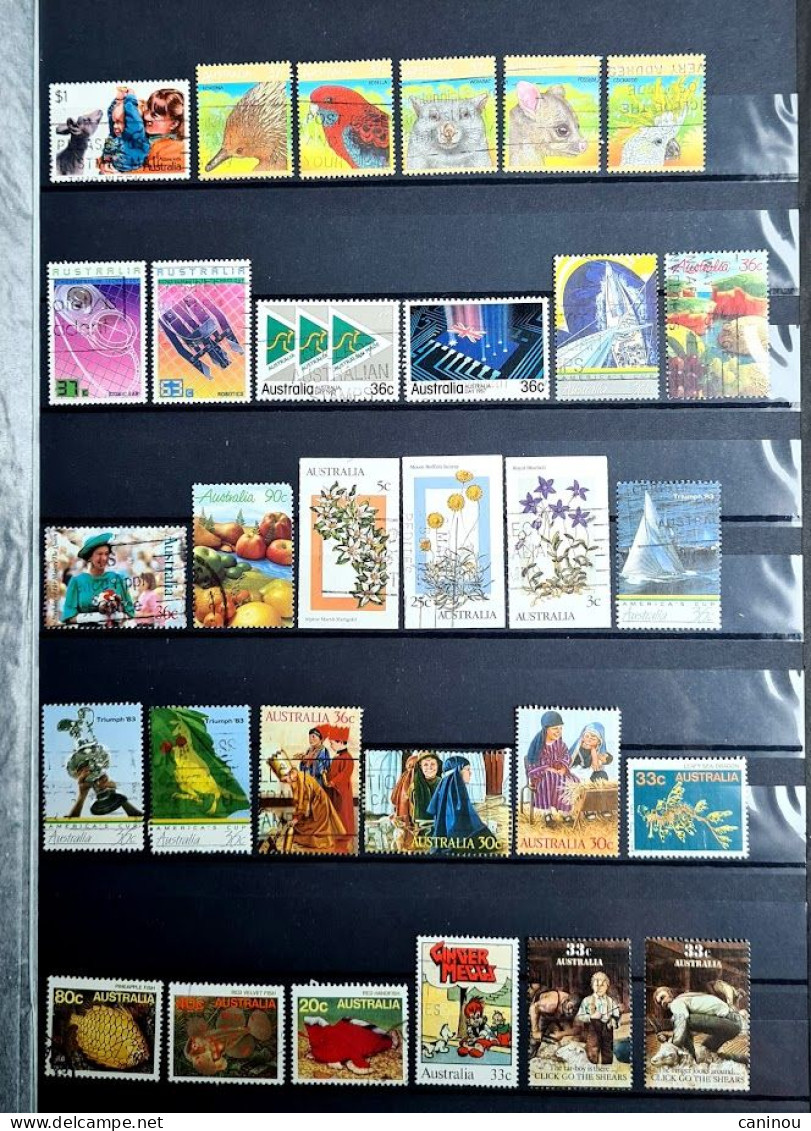 AUSTRALIE COLLECTION LOT ENVIRON 3300 TIMBRES NEUFS ET OBLITERES