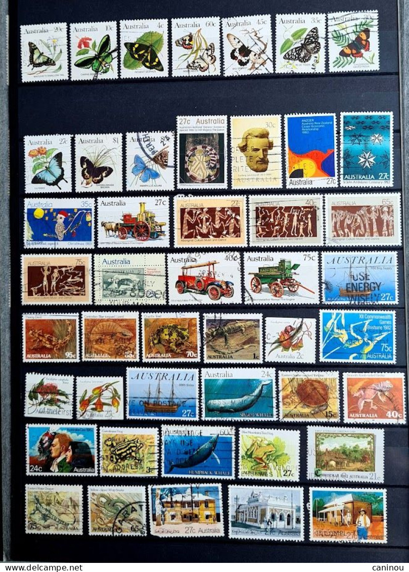 AUSTRALIE COLLECTION LOT ENVIRON 3300 TIMBRES NEUFS ET OBLITERES