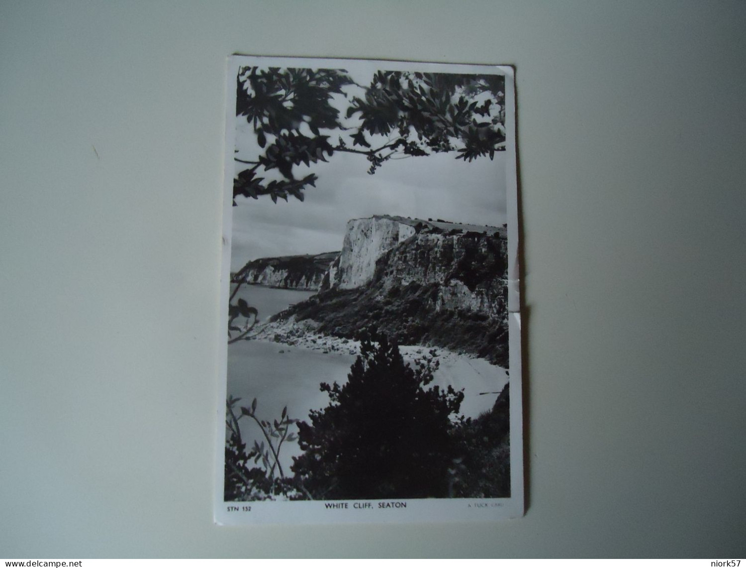 UNITED KINGDOM POSTCARDS WHITE CLIFF SEATON 1951 3 STAMPS POSTMARK TOPOQUAT DEVON   MORE  PURHASES 10% DISCOUNT - Sonstige & Ohne Zuordnung