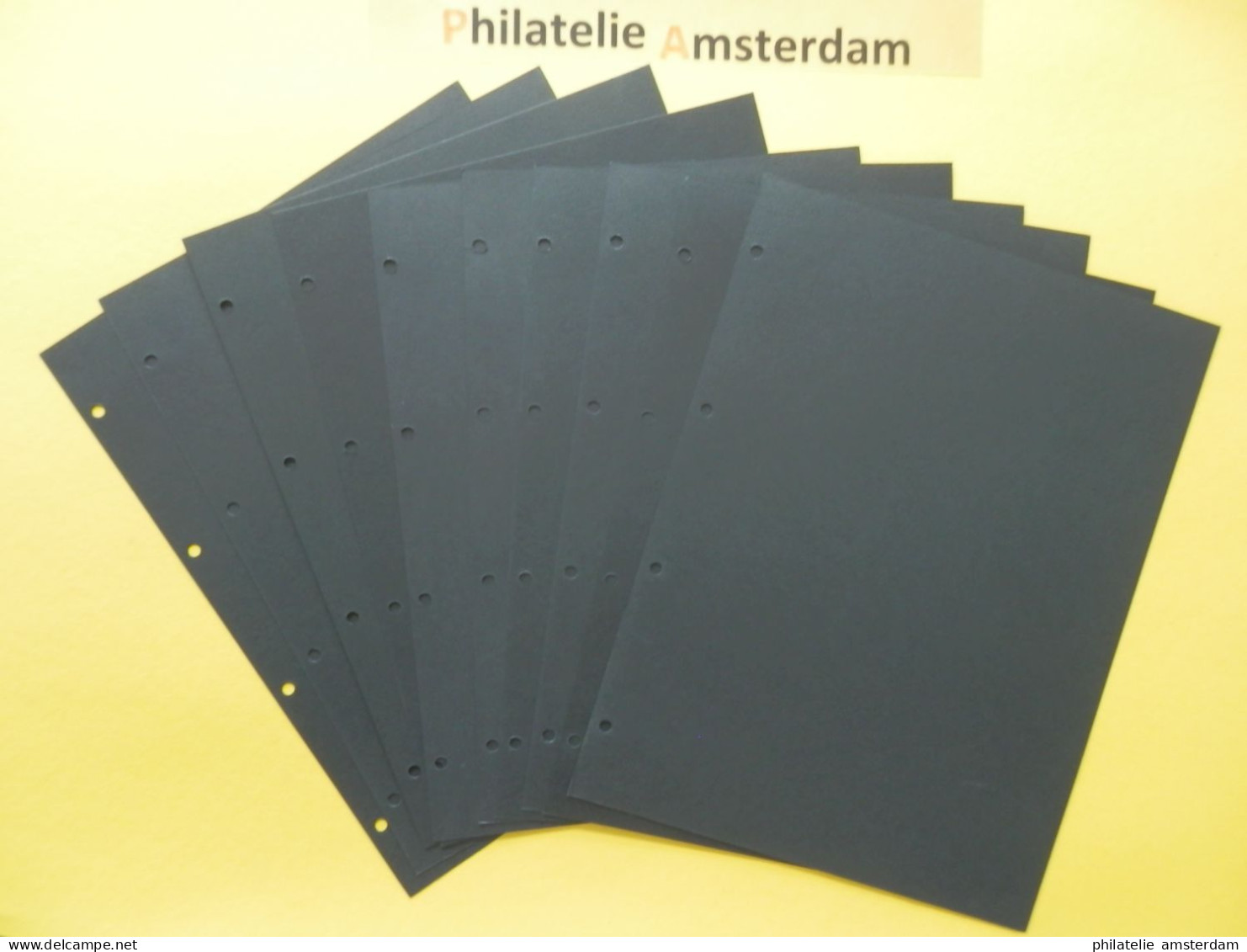 10 X IMPORTA BLACK END PAPERS (TO GO WITH V-SHEETS) - Andere & Zonder Classificatie