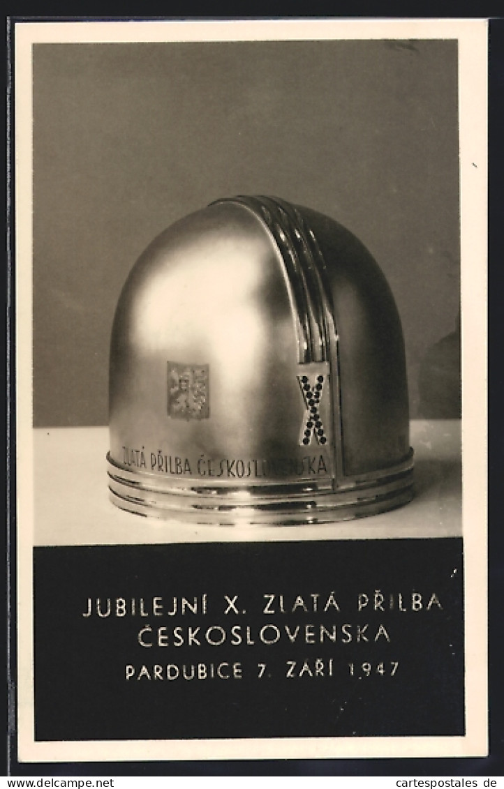 AK Pardubice, Jubilejni X. Zlata Prilba Ceskoslovenska, 7. Zari 1947  - Motos