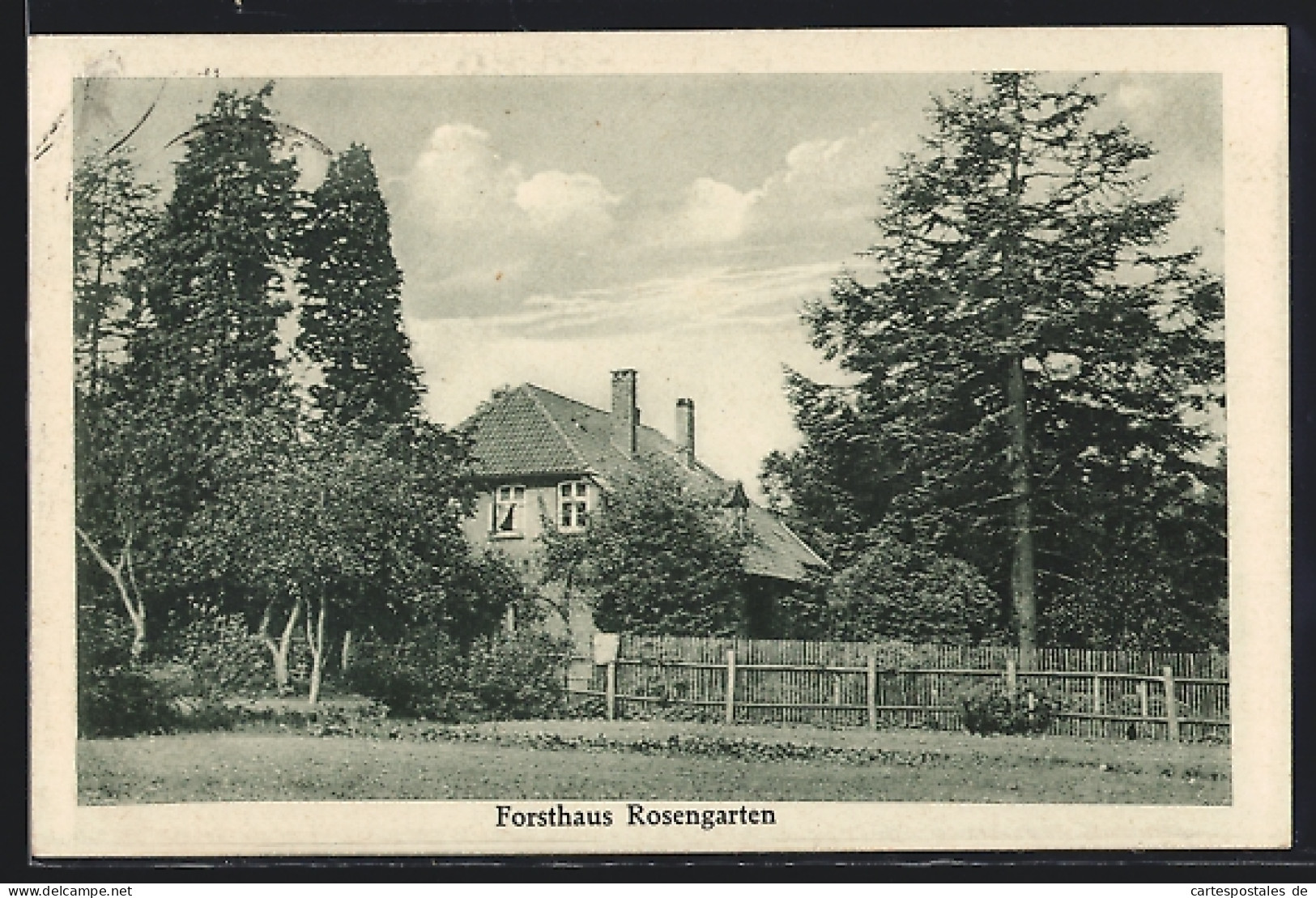 AK Hamburg-Wilhelmsburg, Forsthaus Rosengarten Mit Garten  - Jacht
