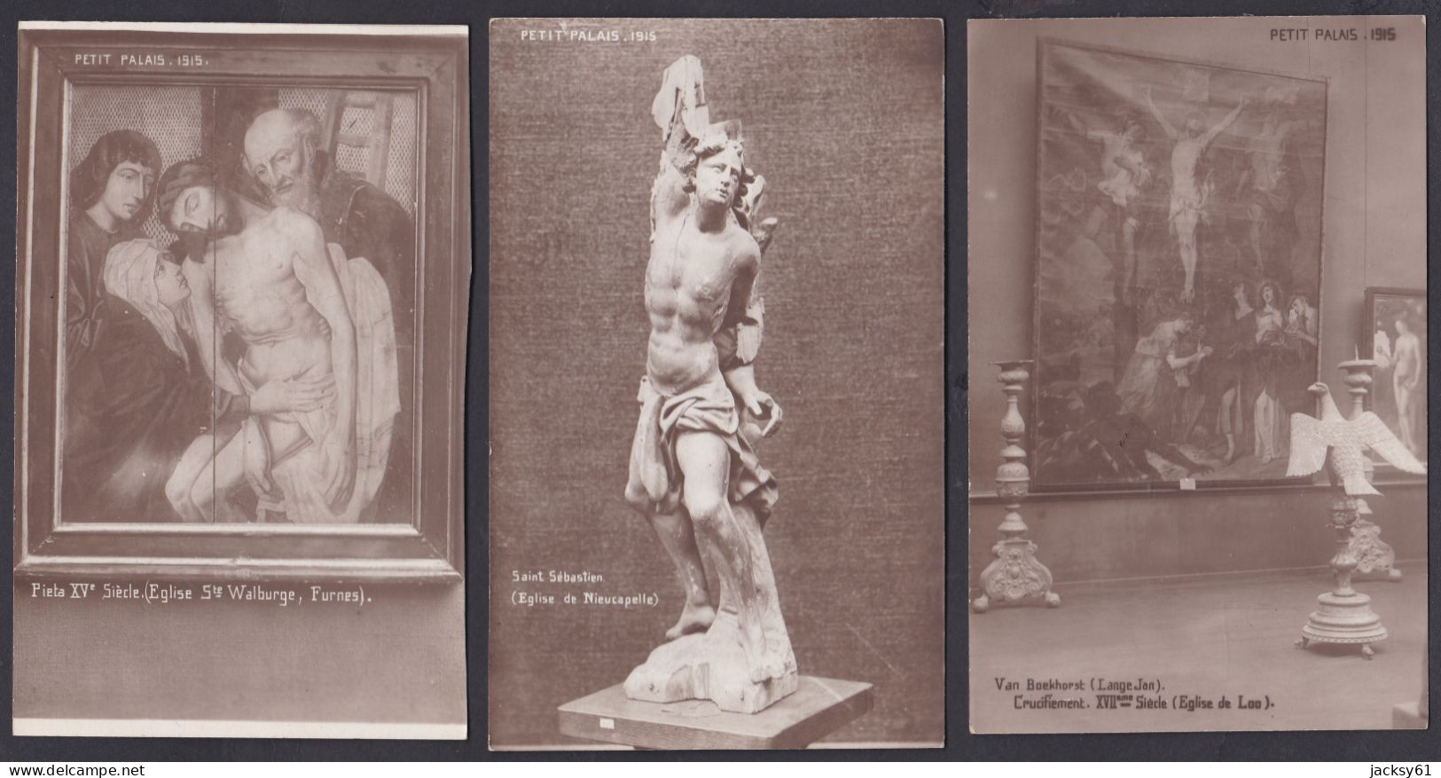 Belgique Ypres 9 CP - Petit Palais 1915 - Salle Flamande - Ieper