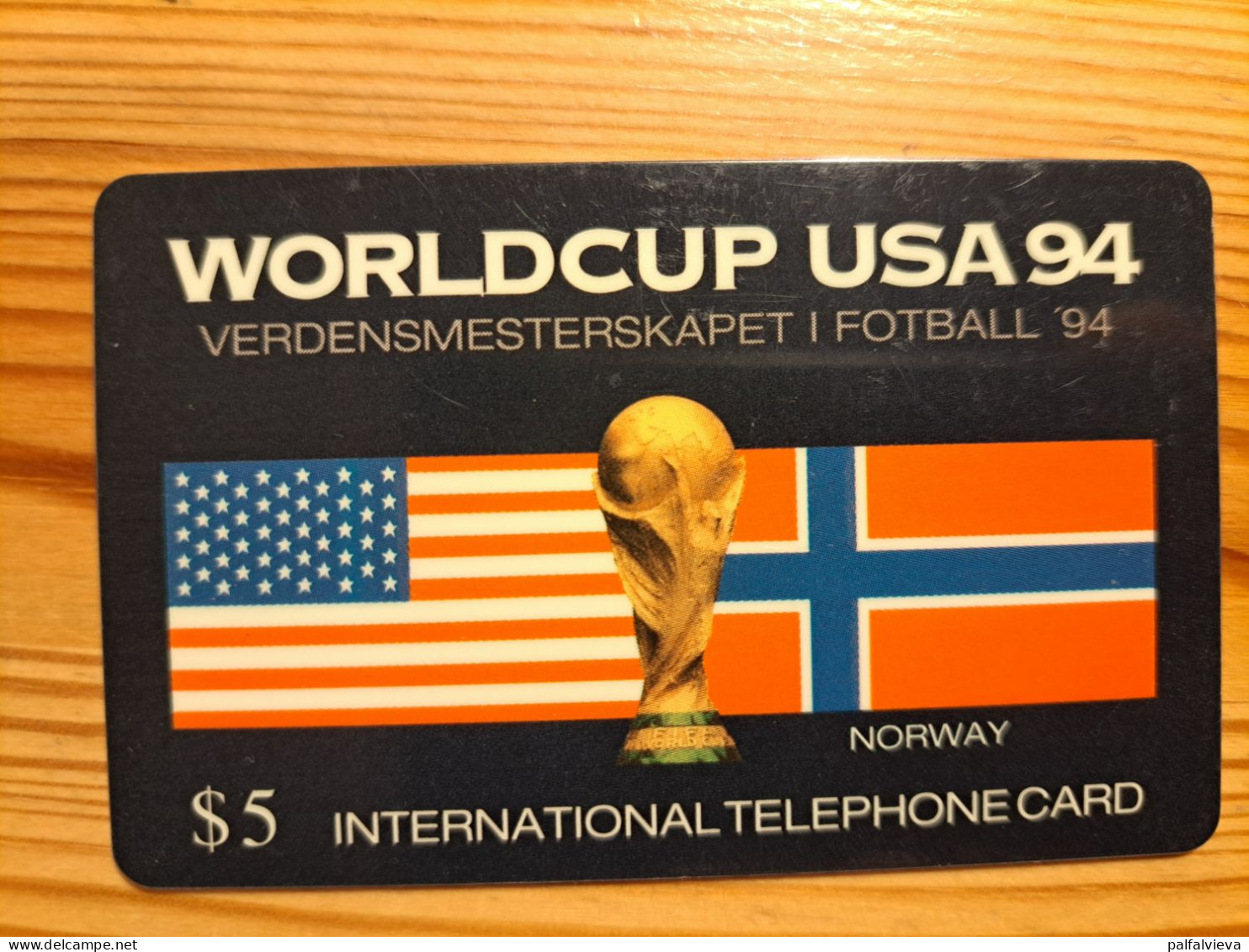 Prepaid Phonecard USA, Global Telecom Network - Football World Cup, Norway - Andere & Zonder Classificatie