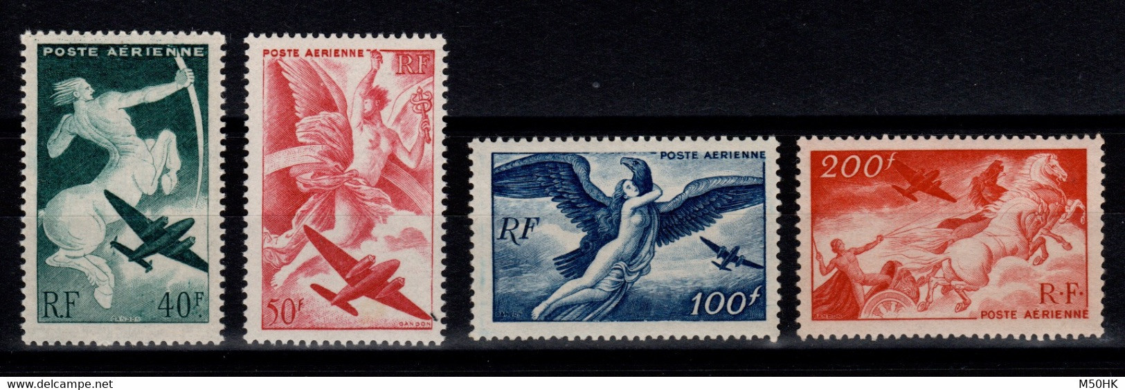 YV PA 16 à 19 N** MNH Luxe , Série Mythologique , Cote 18 Euros - 1927-1959 Ungebraucht