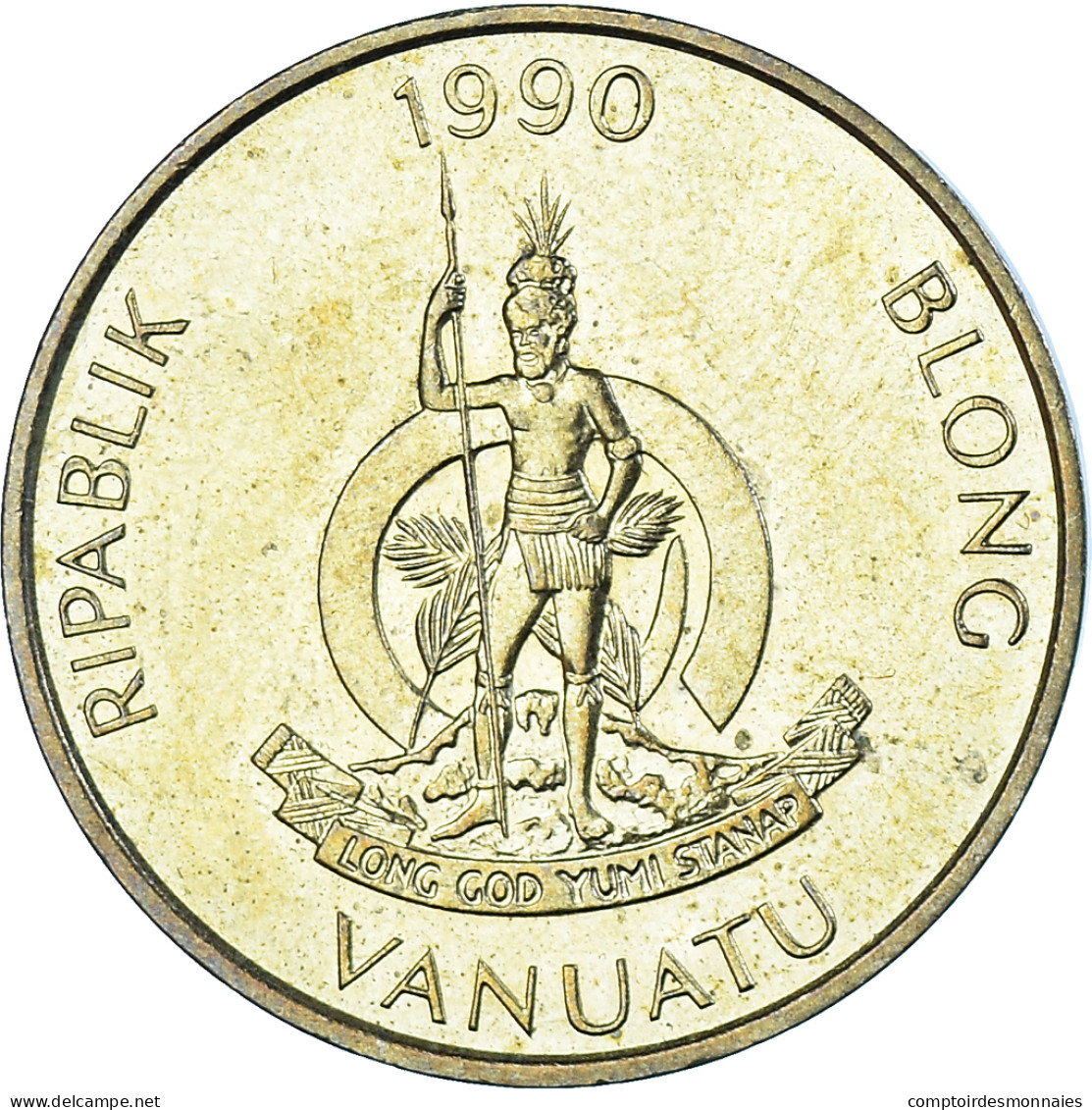 Monnaie, Vanuatu, 5 Vatu, 1990 - Vanuatu
