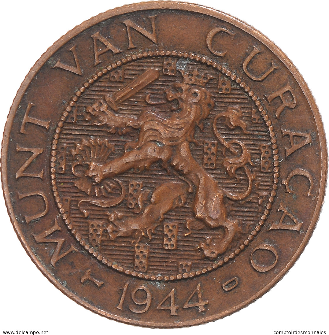 Monnaie, Curaçao, 2-1/2 Cents, 1944 - Curacao