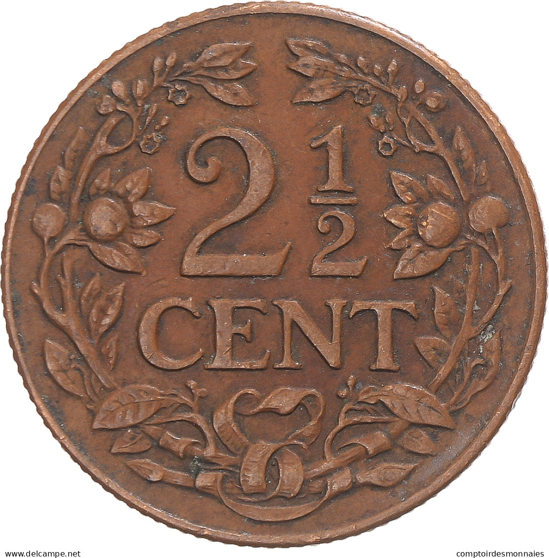 Monnaie, Curaçao, 2-1/2 Cents, 1944 - Curacao