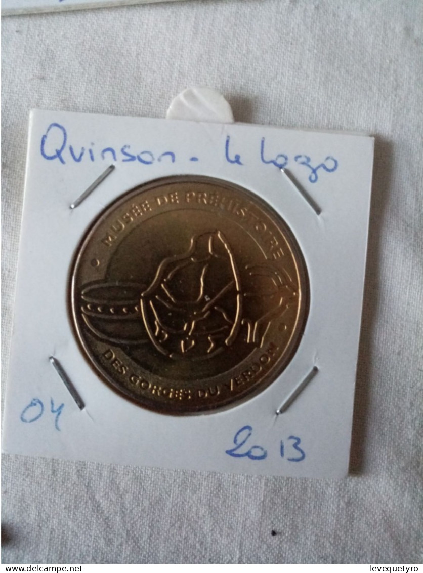 Médaille Touristique Monnaie De Paris 04 Quinson Logo 2013 - 2013