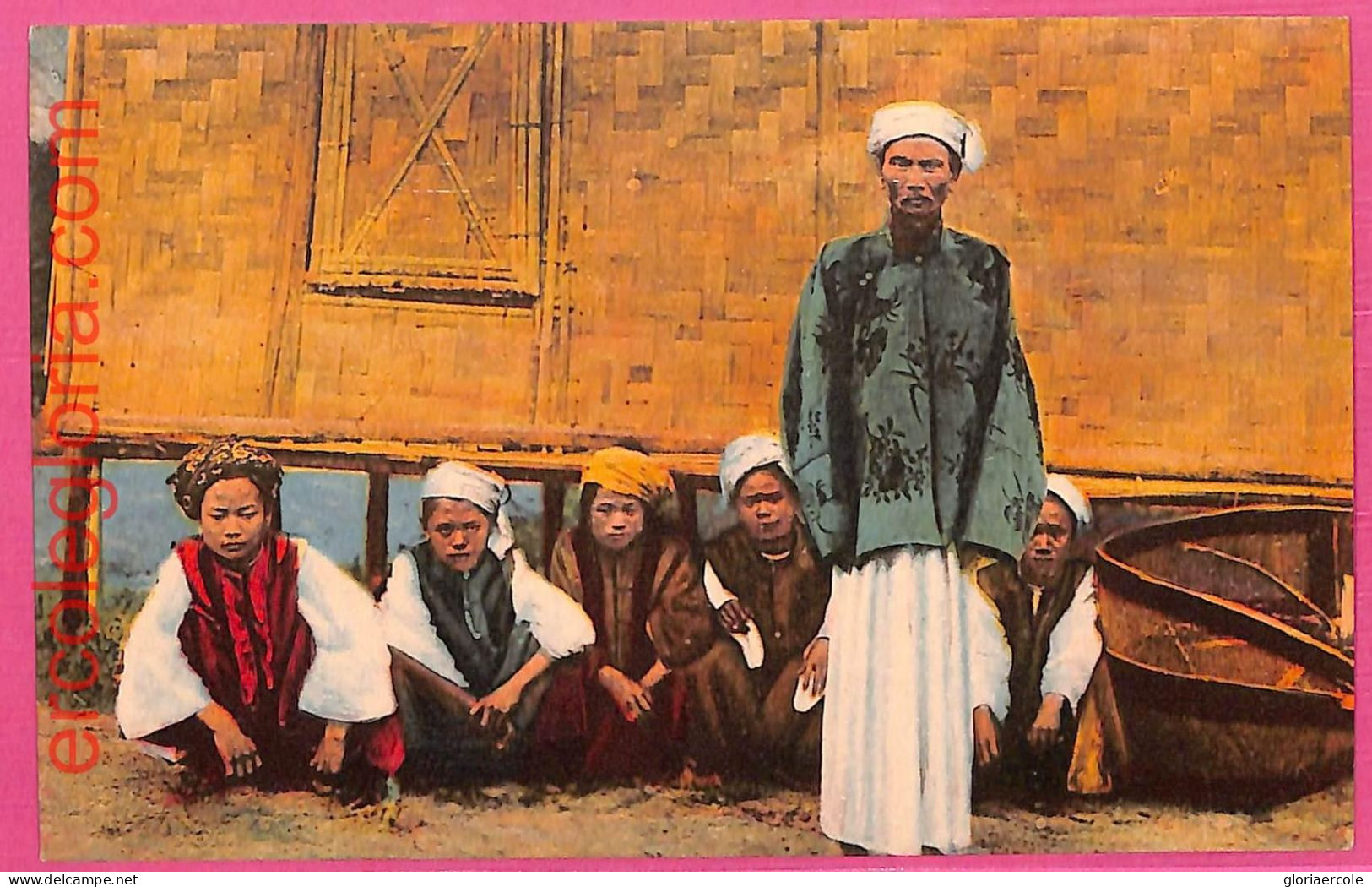 Af9257 - MYANMAR   Burma -  VINTAGE POSTCARD - Ethnic, Costumes - Myanmar (Burma)