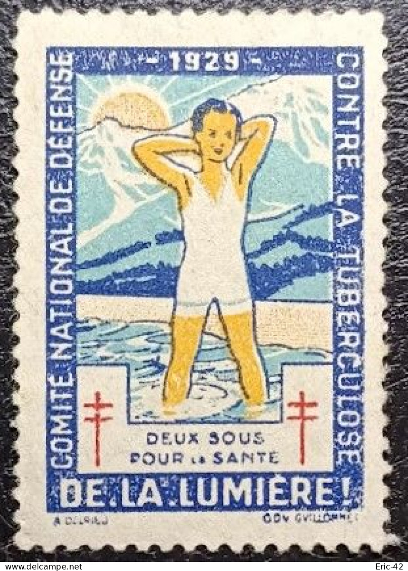 France Antituberculeux 1929 "De La Lumière" Neuf(*) S.G. - Tuberkulose-Serien