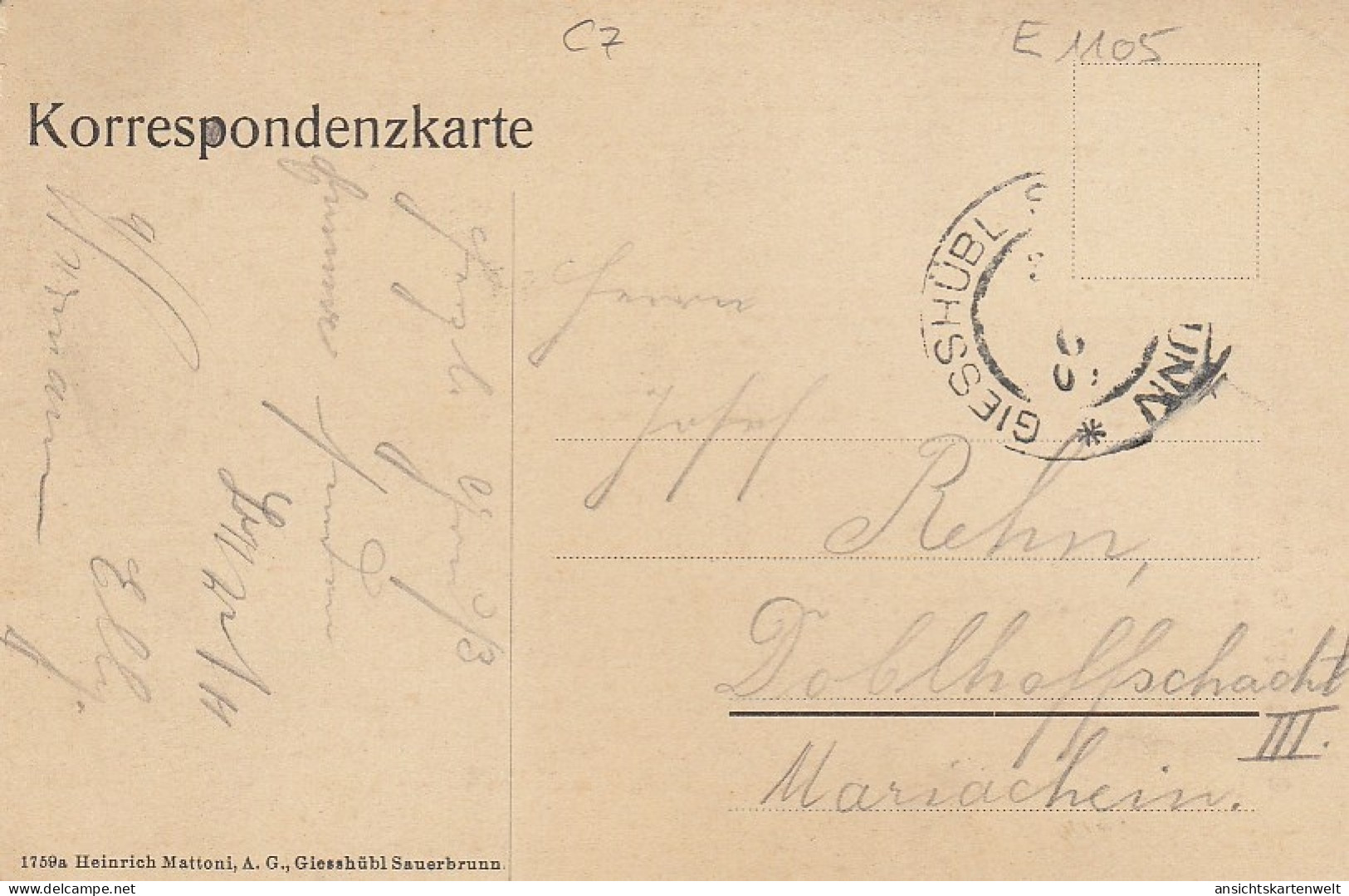 Quellentempel In Giesshübl Sauerbrunn Bei Karlsbad Glum 1920? #E1105 - Czech Republic