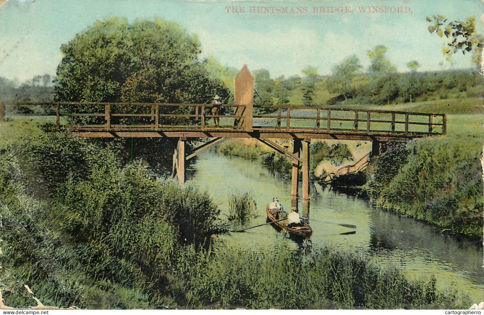 England Winsford The Huntsman's Bridge River Boating - Other & Unclassified