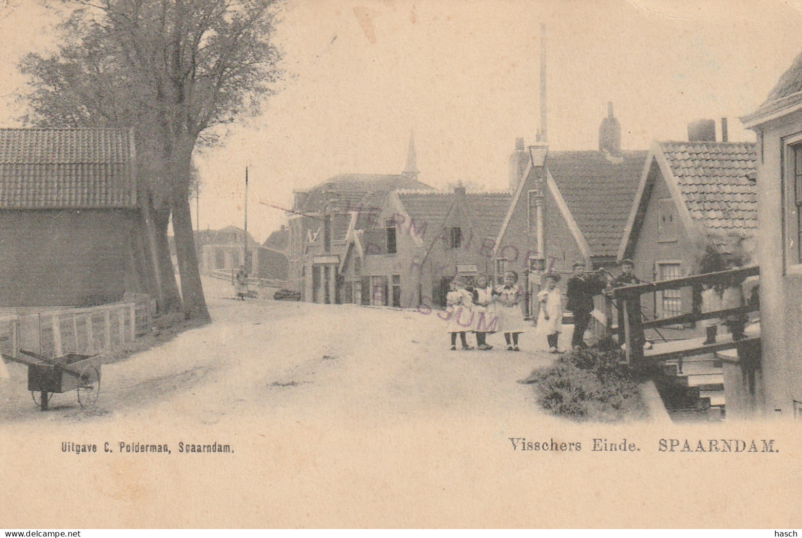 4934 94 Spaarndam, Visschers Einde. 1903. (Stempel Op Kaart)  - Autres & Non Classés