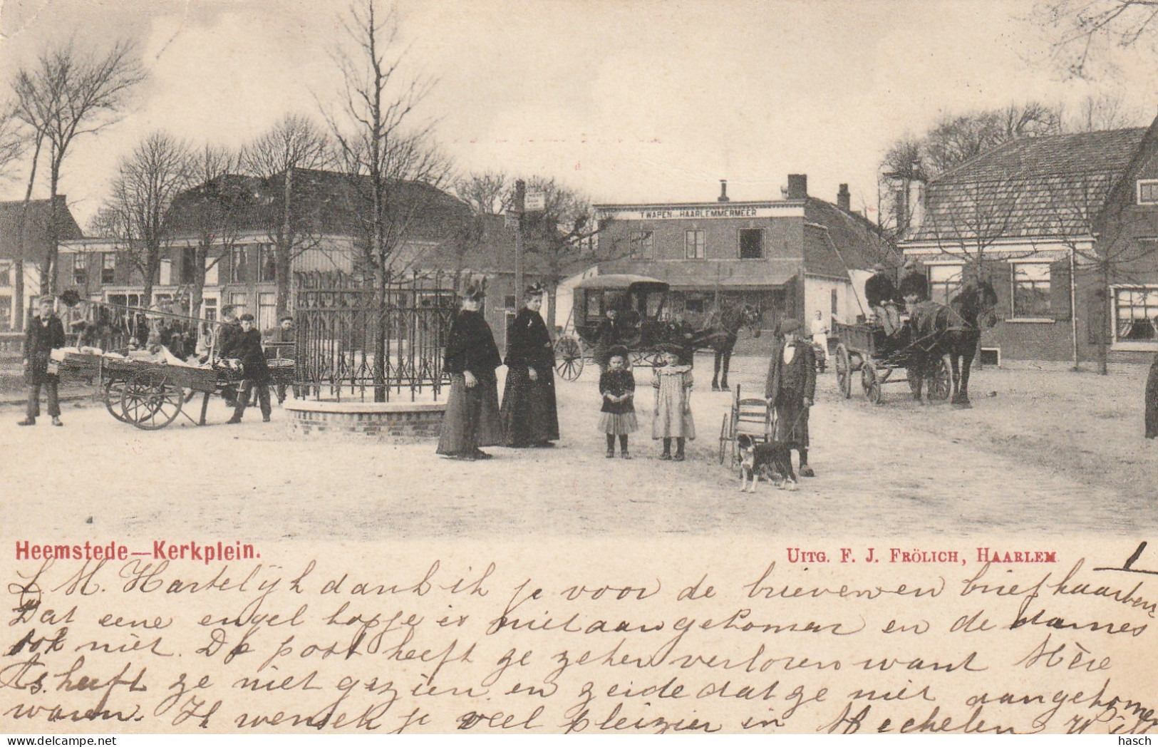 4934 96 Heemstede, Kerkplein. 1902.  - Other & Unclassified