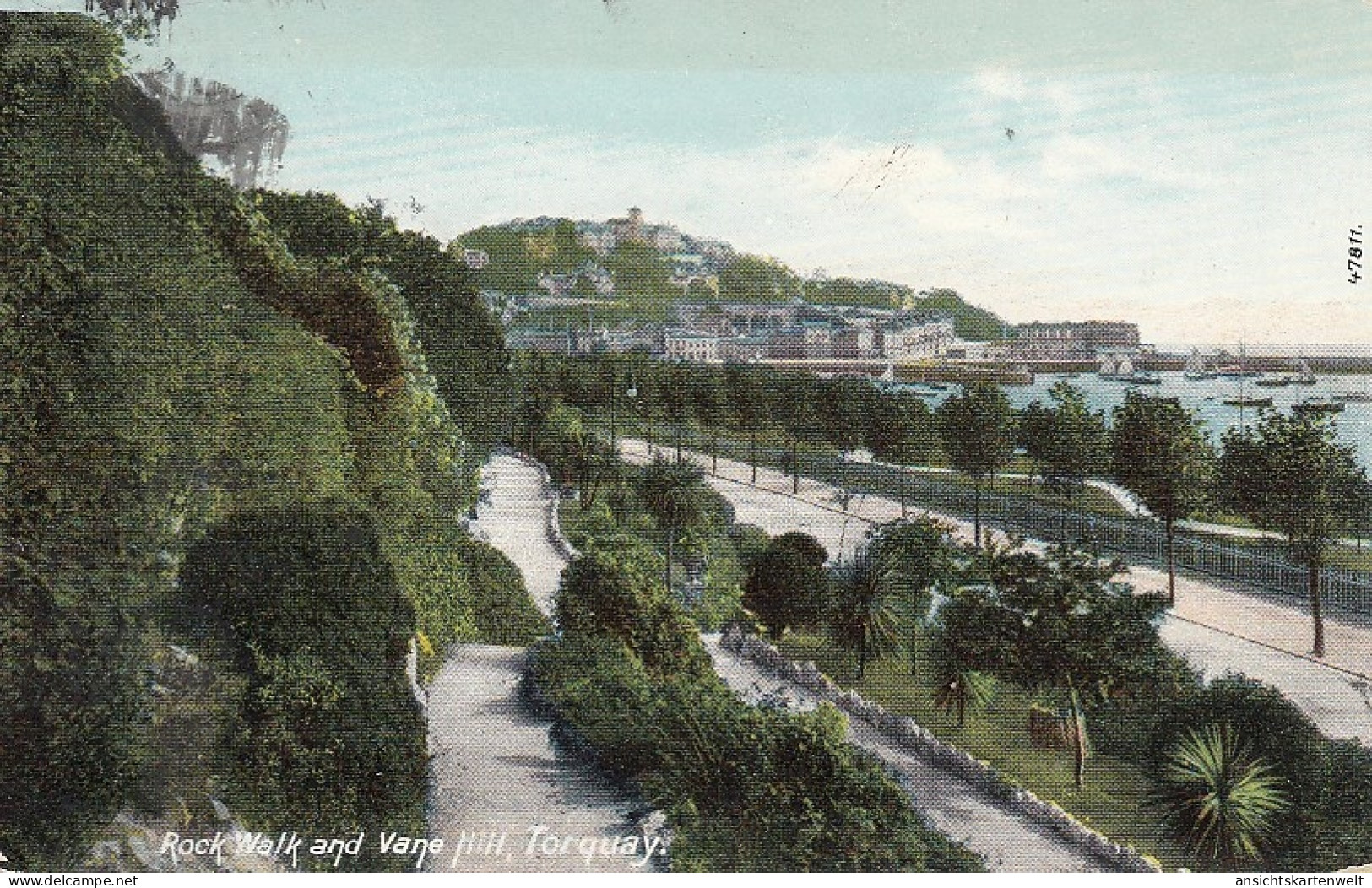 Torquay, Rock Walk And Vane Hill Gl1910 #E1884 - Other & Unclassified