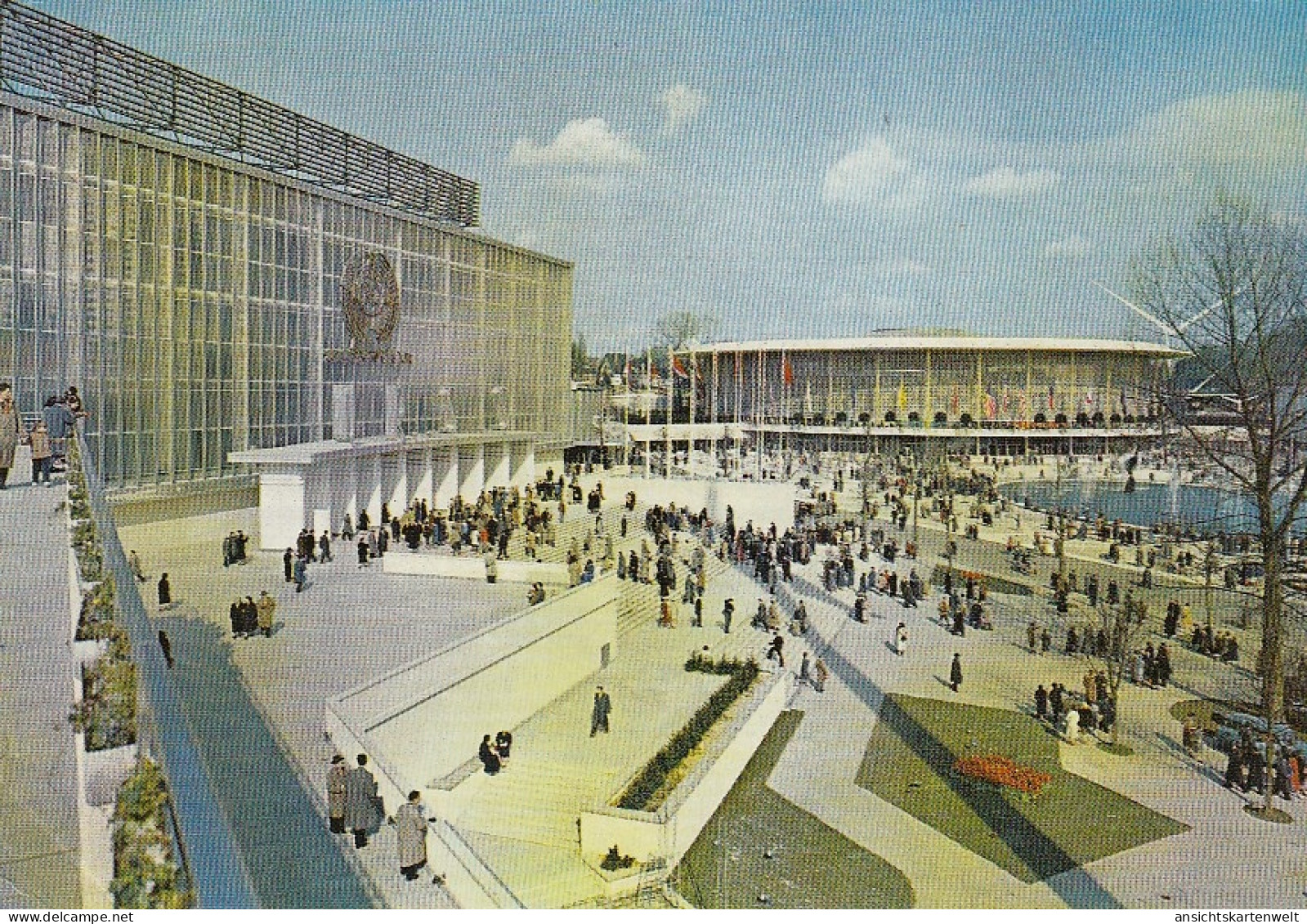 Brüssel, Weltausstellung 1958, Pavillons Der UDSSR Und Der USA Gl1958 #E2039 - Andere & Zonder Classificatie