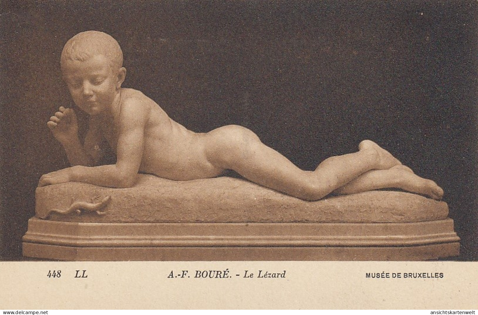 A.-F. BOURÉ Le Lézard - Musée De Bruxelles Ngl #E1543 - Skulpturen