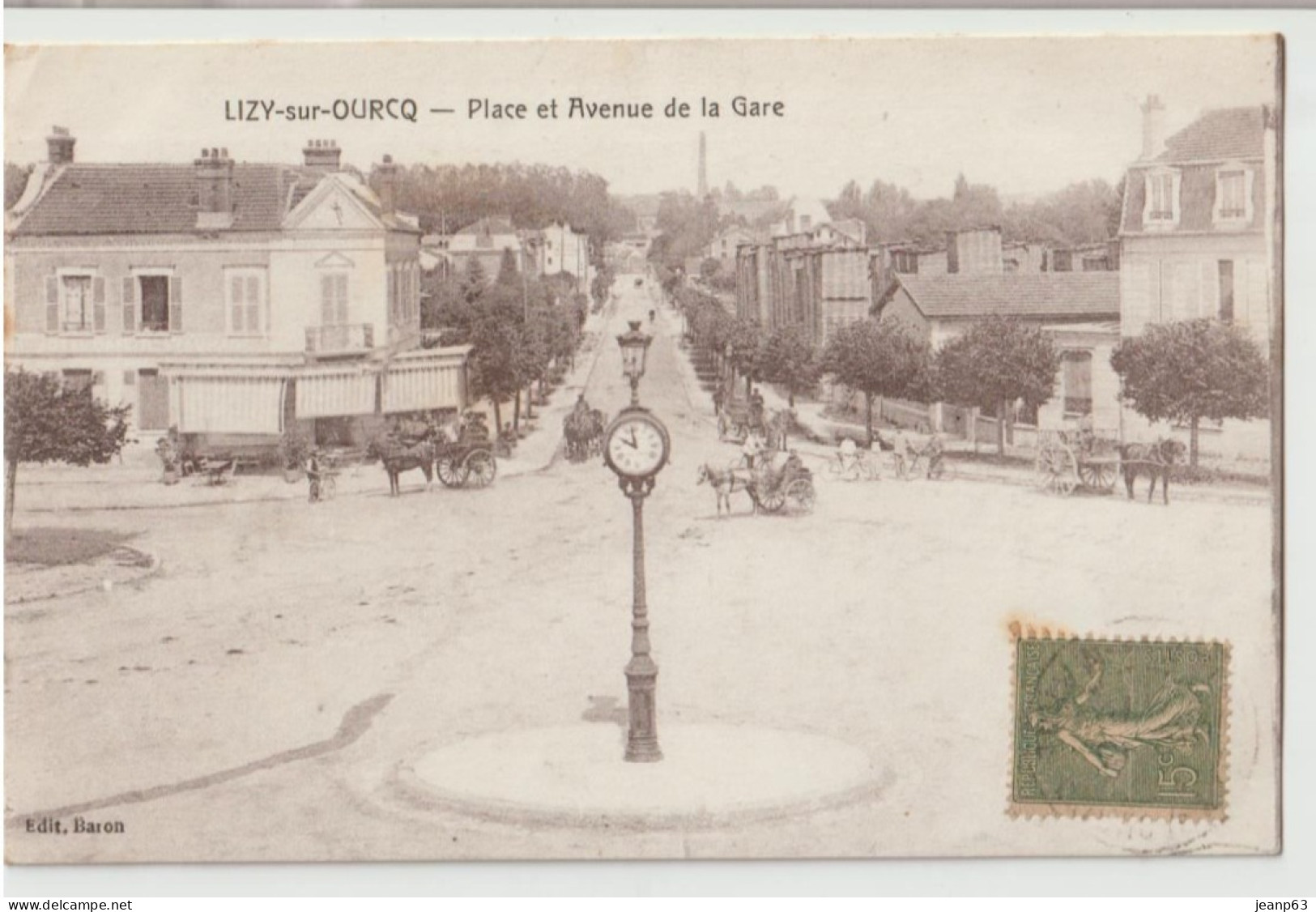 LIZY-sur-OURCQ - Place Et Avenue De La Gare - Lizy Sur Ourcq