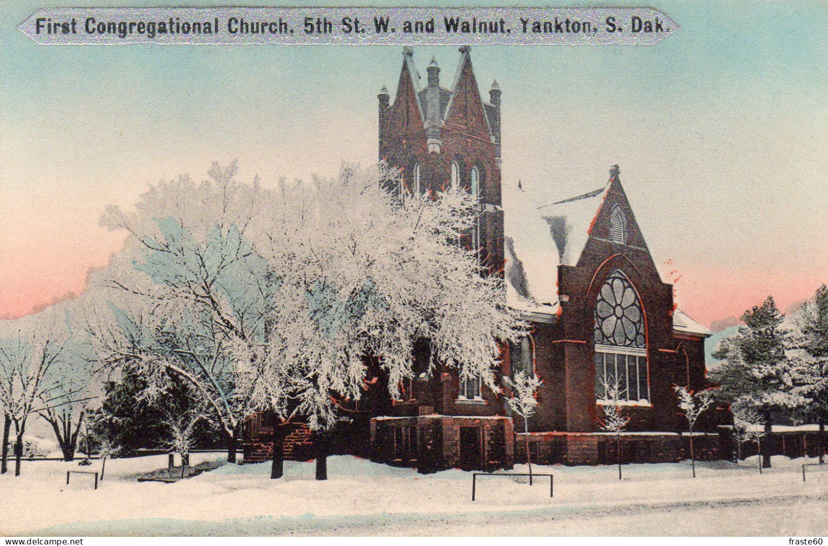 Yankton - Firth Congregation Church , 5th Street West And Walnut - Autres & Non Classés