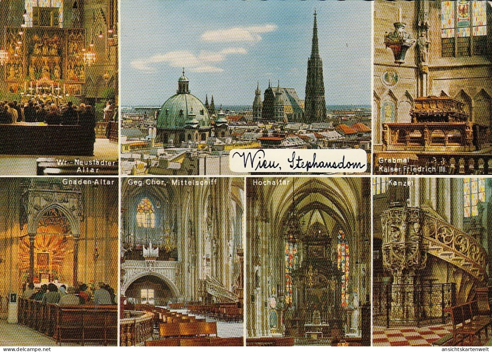 Wien, Stephansdom, Mehrbildkarte Glum 1970? #E2321 - Altri & Non Classificati