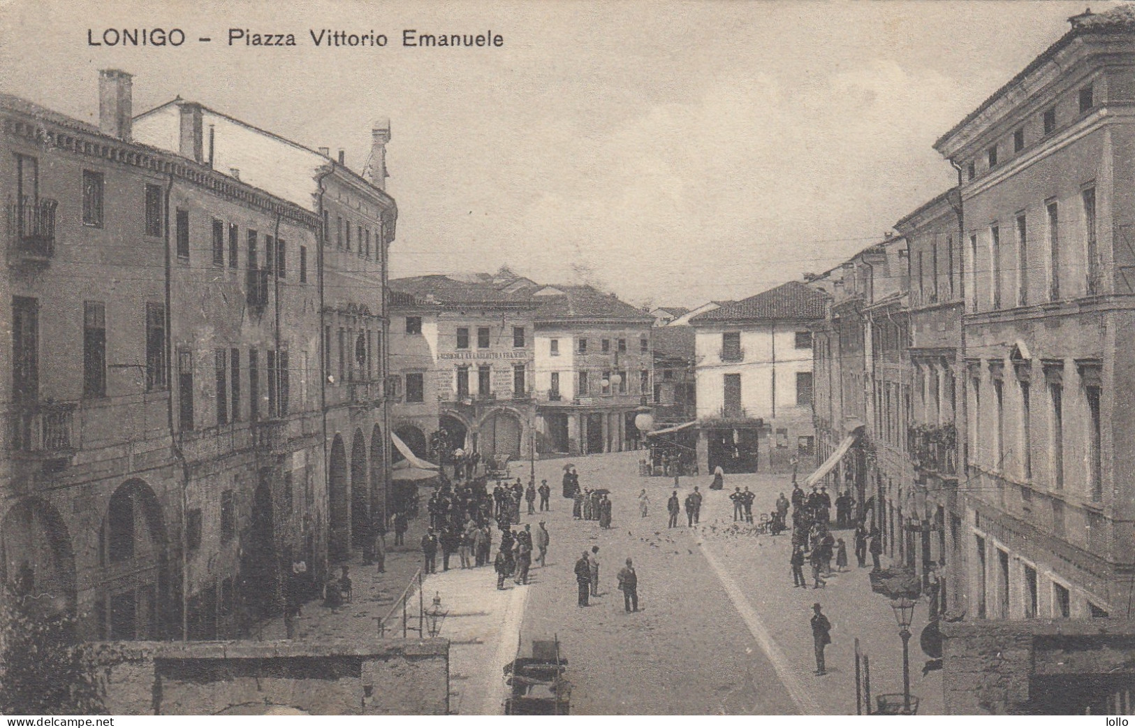 Veneto  -   Vicenza   -  Lonigo   -  Piazza Vittorio Emanuele  - F. Piccolo  - Viagg  -  Bella Animata - Other & Unclassified