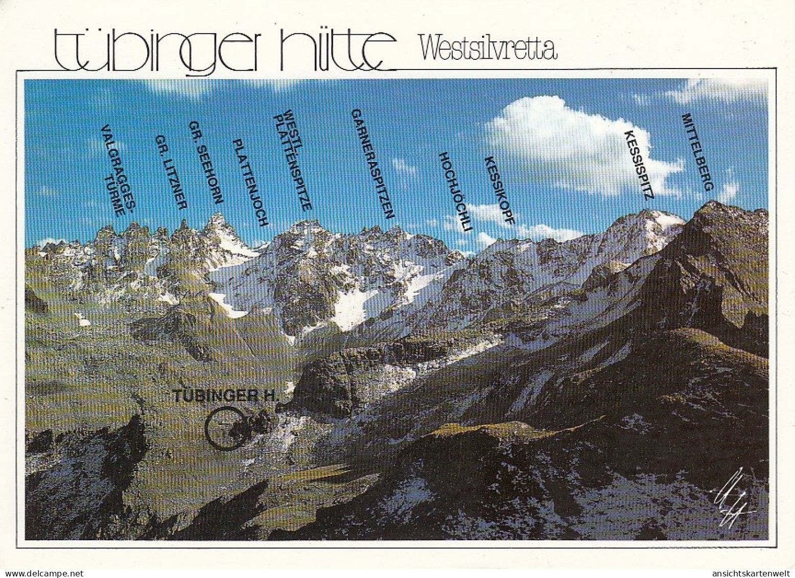 Silvretta, Tübinger Hütte, Im Garmertal, Montafon Ngl #E3338 - Otros & Sin Clasificación