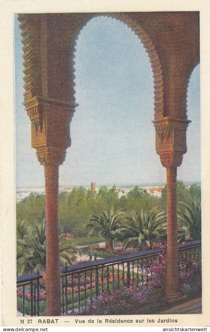 Marokko, Rabat, Vue De La Rèsidence Sur Les Jardins Ngl #E4016 - Zonder Classificatie