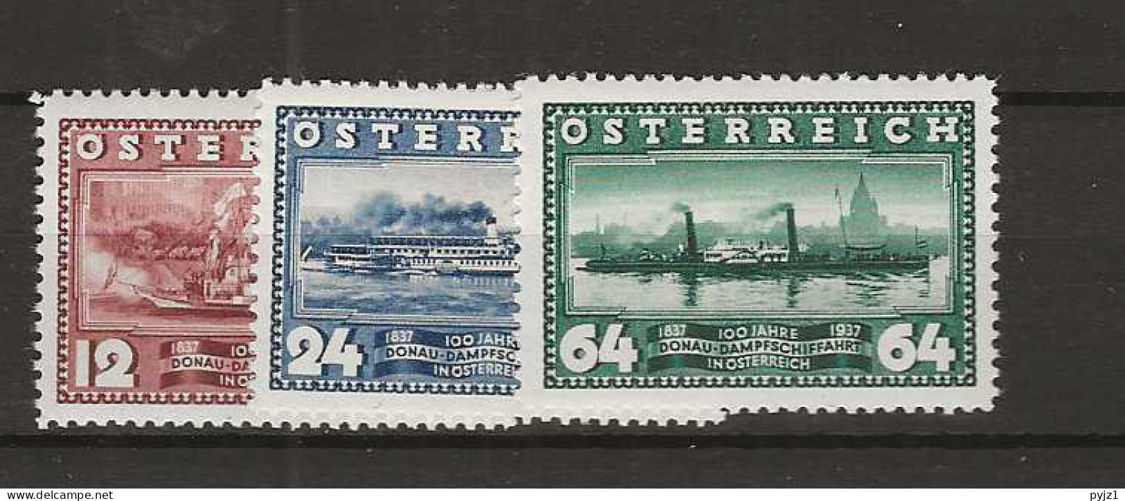 1936 MH Austria Mi 639-41 - Unused Stamps