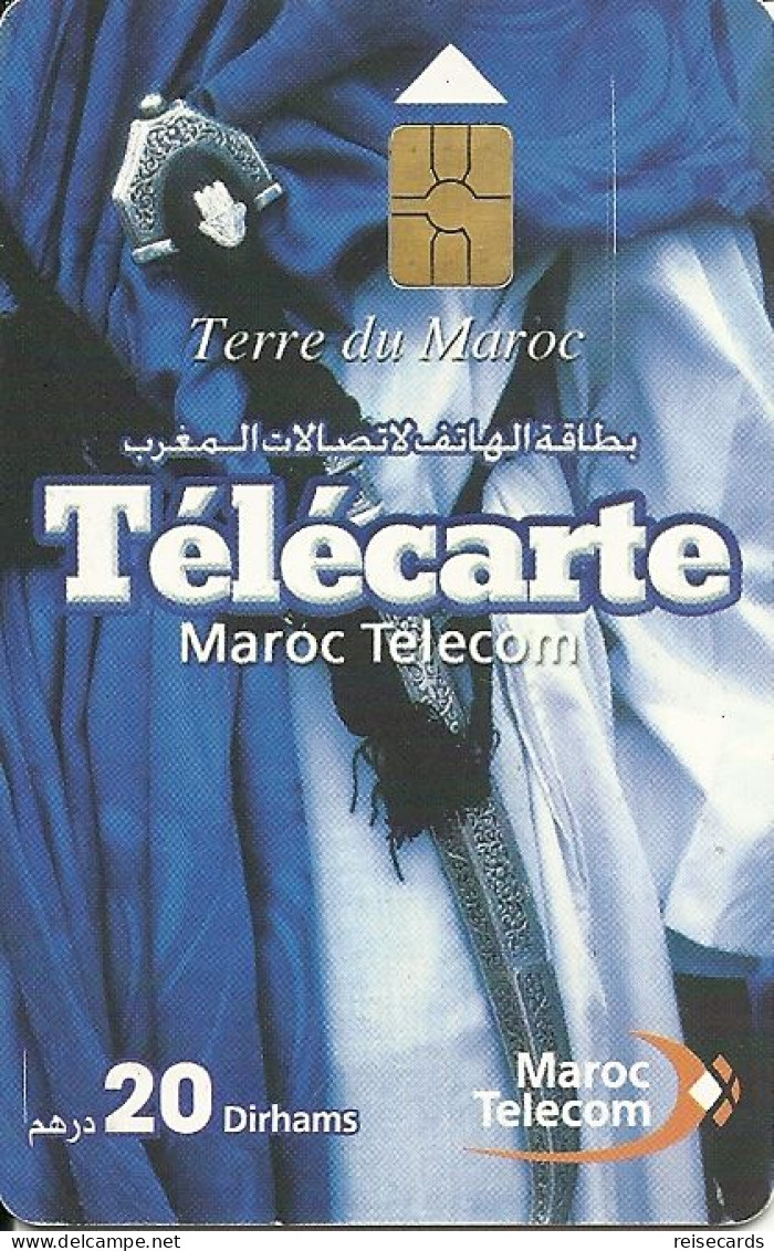 Morocco: Maroc Telecom - 2003 Sword. Mint (chip GEM5 Black) - Morocco