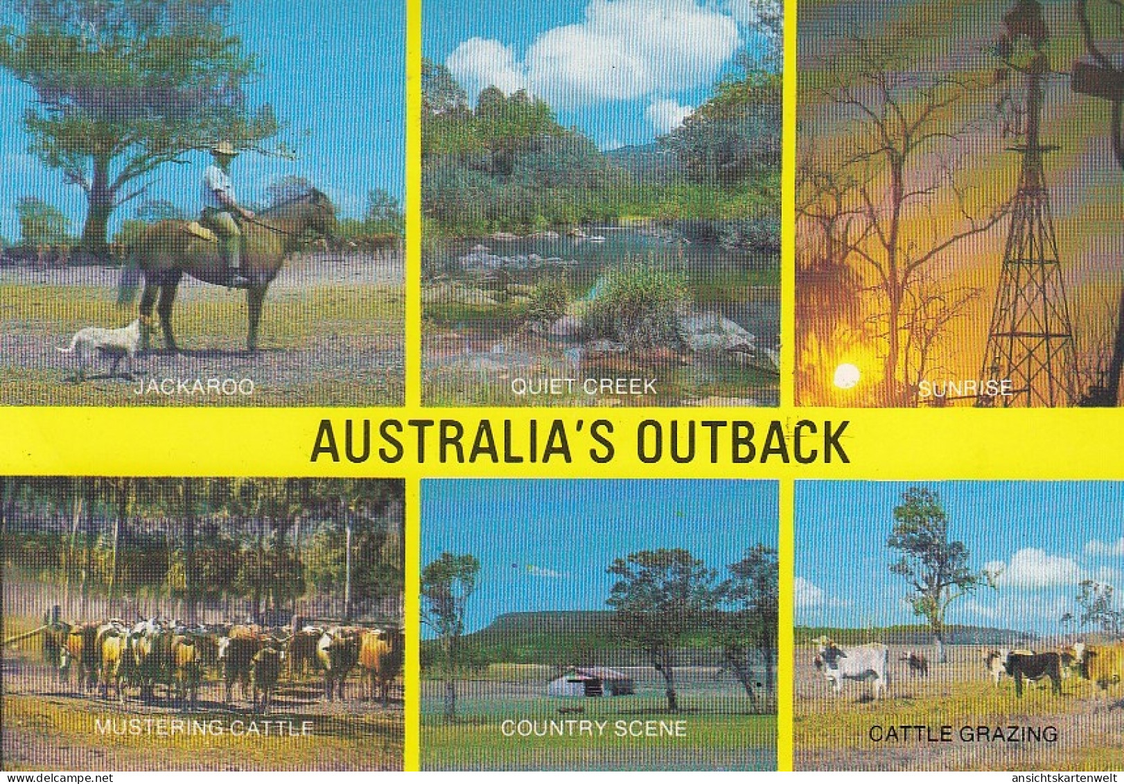 AUS Australia' Outback, Mehrbildkarte Gl1986 #E4060 - Autres & Non Classés