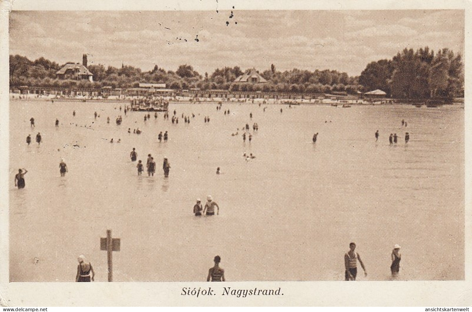 Siófok, Nagystrand Gl1933 #E4047 - Hongrie