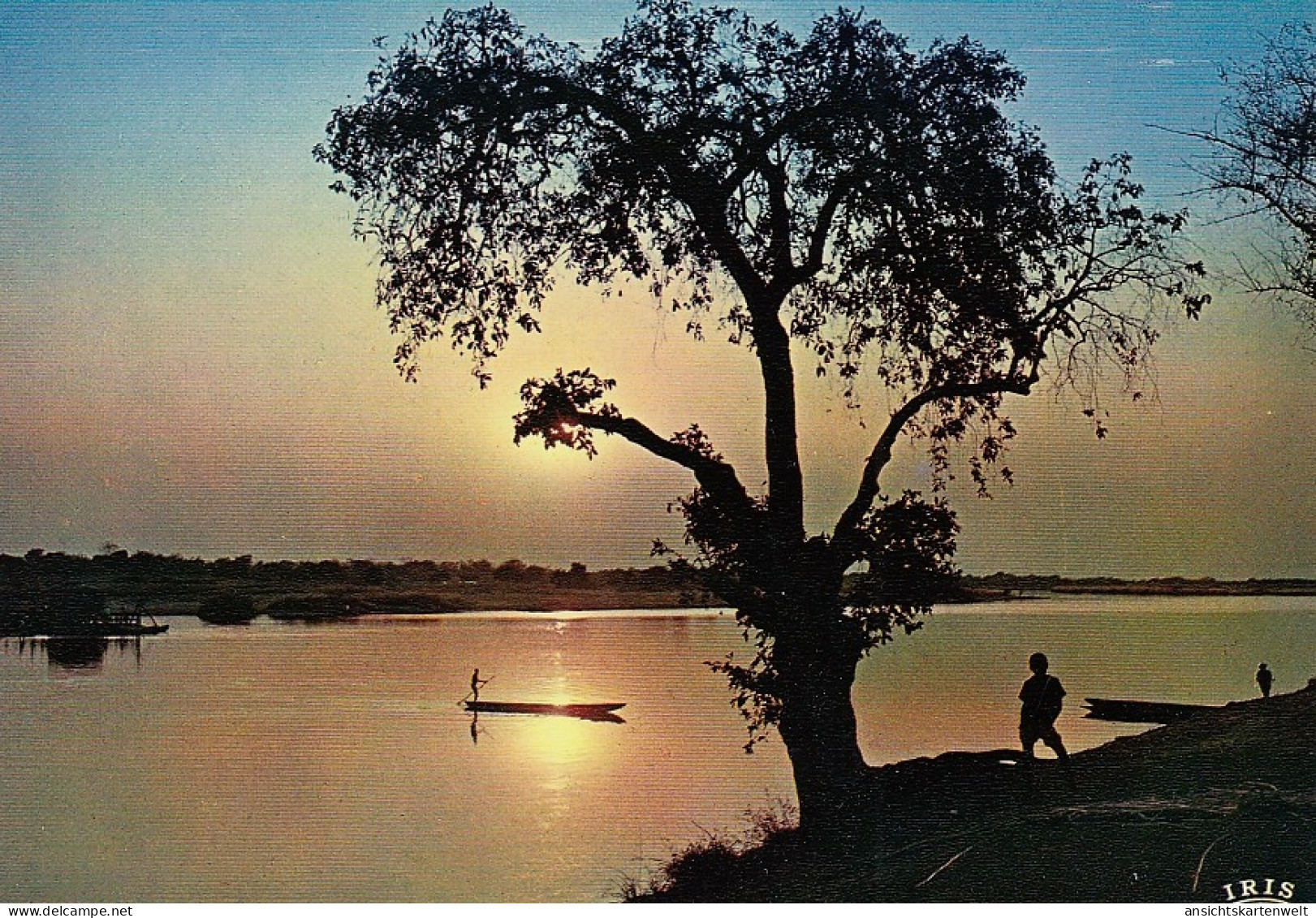 Afrika, Canoe By Sunset Ngl #E4446 - Ohne Zuordnung