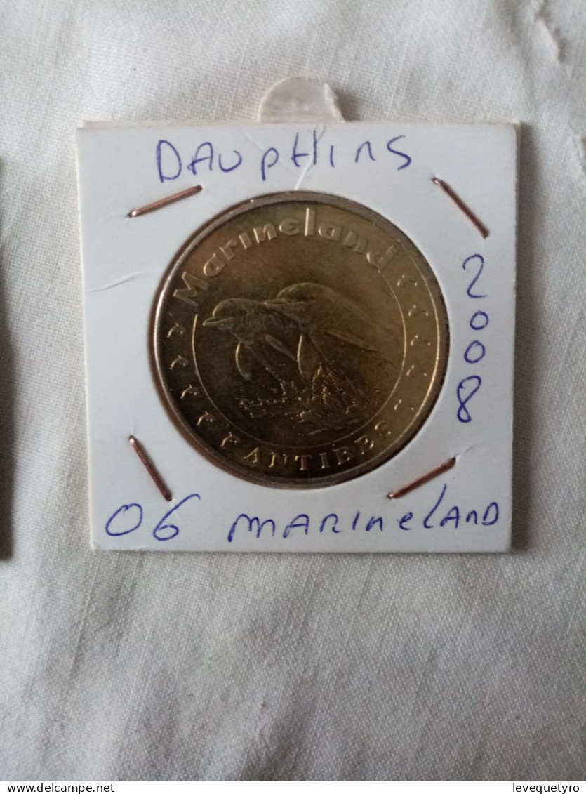 Médaille Touristique Monnaie De Paris 06 Antibes Dauphins 2008 - 2008